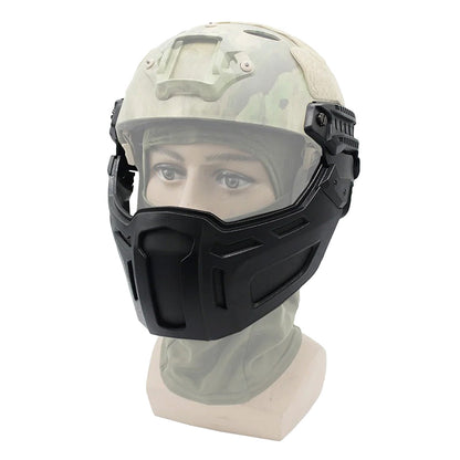 Tactical Helmet Half Face Mask Outdoor Tactics Folding